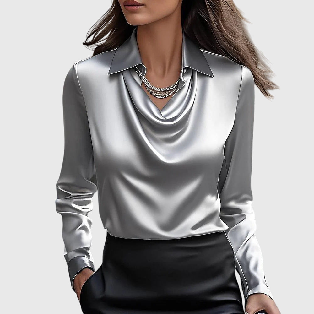 Lenora Pleated Blouse