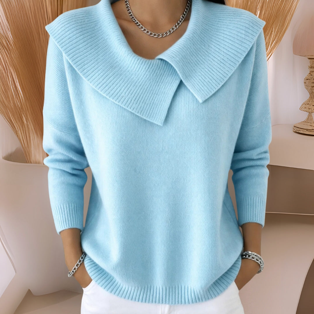 Jessamine Pleat Collar Jumper