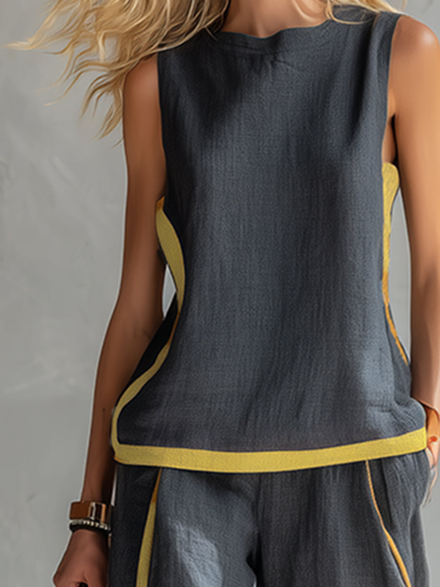 Solenne Relaxed Top and Trouser Set