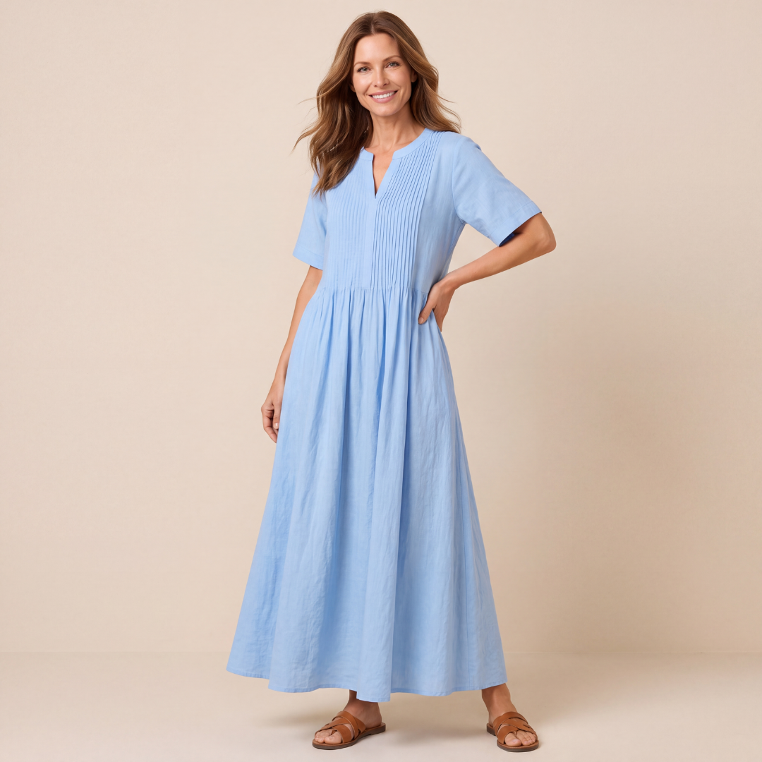 Coralie Pleated Dress