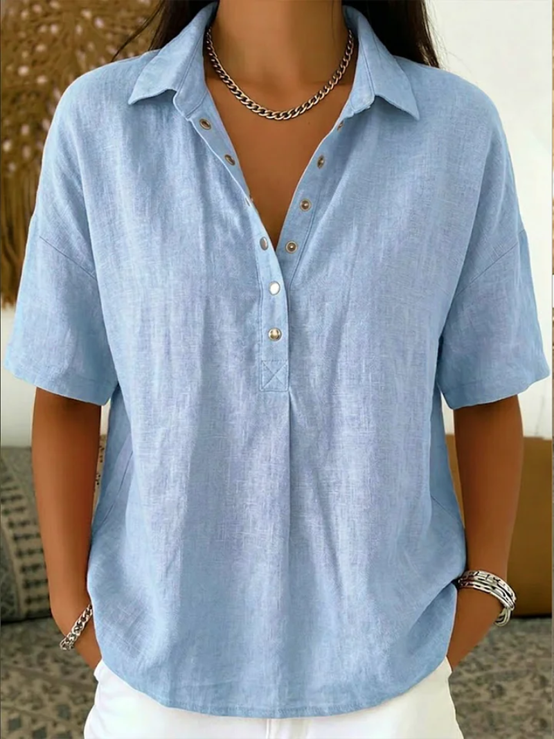 Ailsa Button Front Collared Shirt