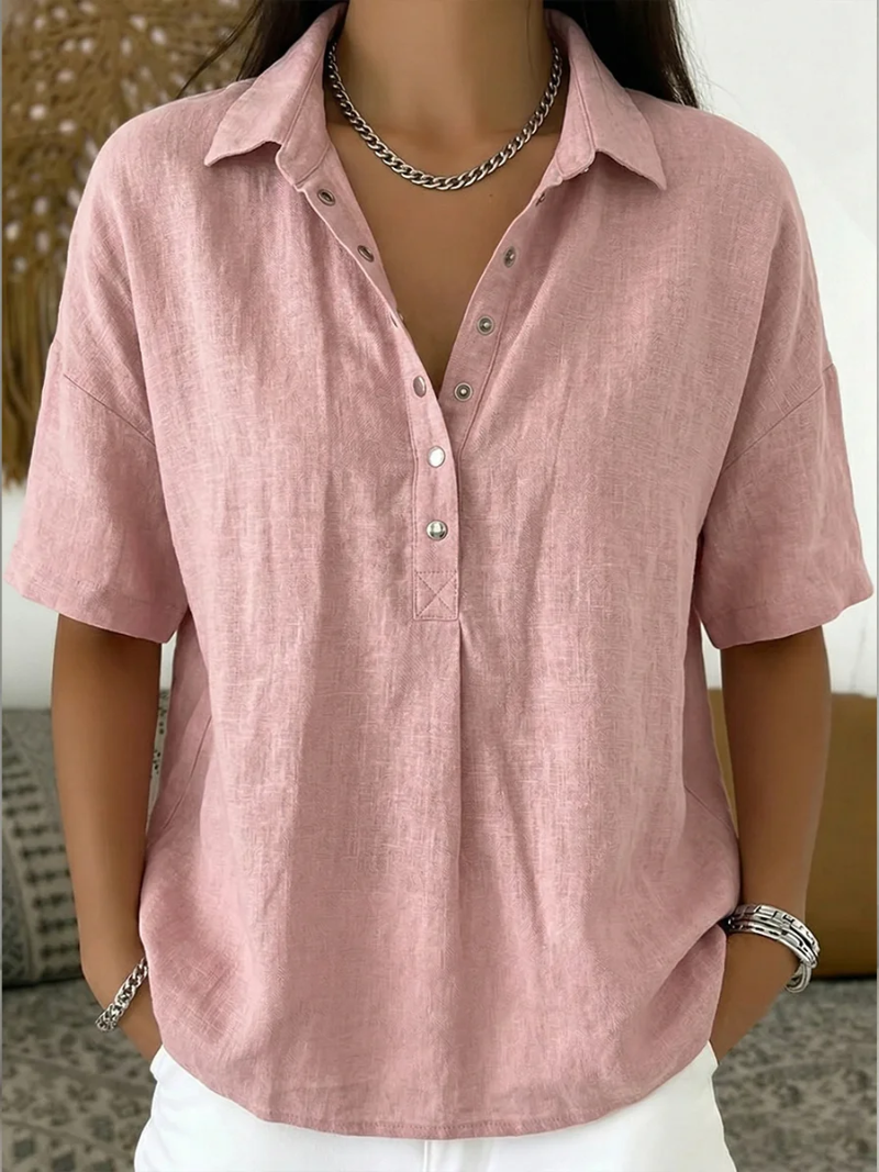 Ailsa Button Front Collared Shirt