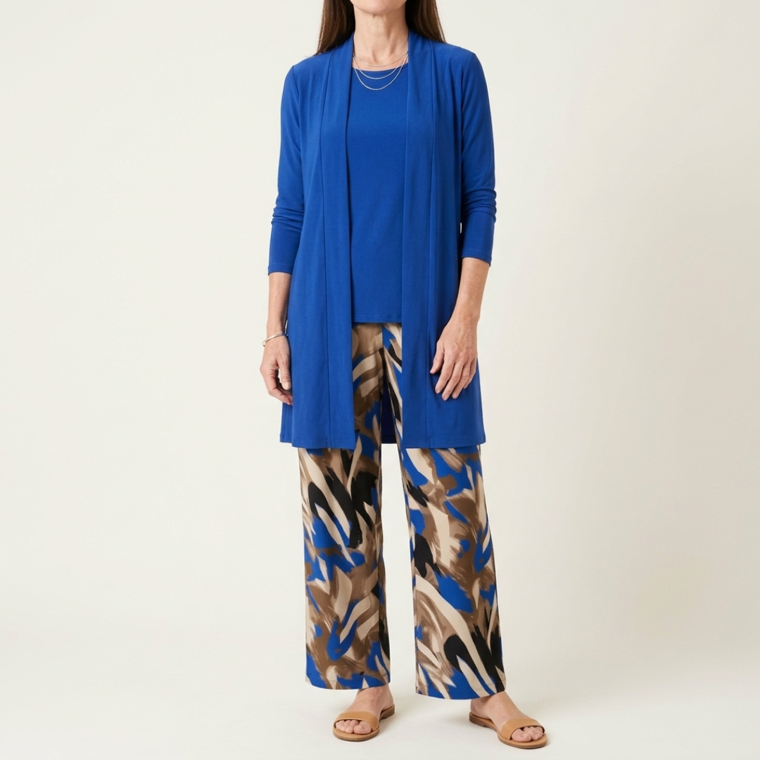 Cleo Round Neck Long Sleeve Two-Piece Set