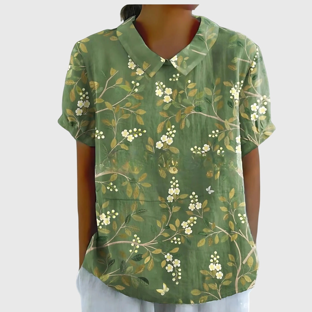 Penelope Short Sleeve Floral Blouse