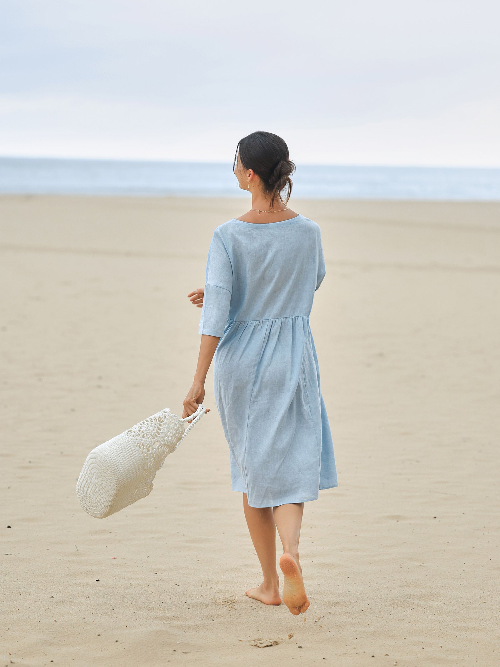 Ava | Elegant Floral Midi Dress With Sleeves 2