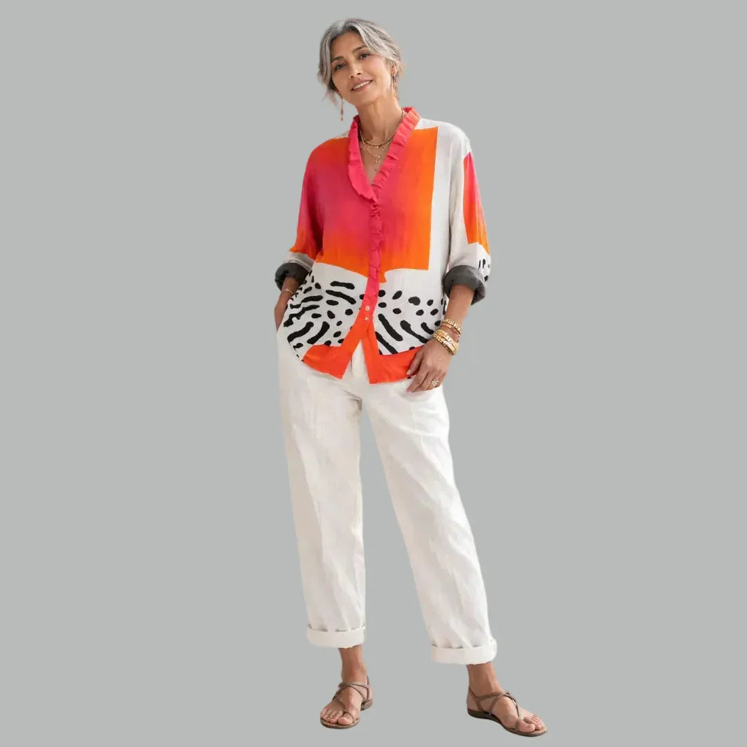 Calista Printed Blouse