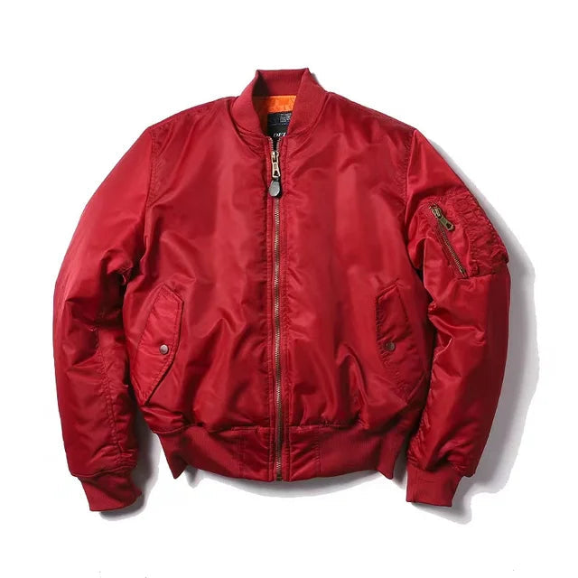 Classic MA-1 Bomber Jacket - Windproof, Water-Resistant, Comfortable Fit