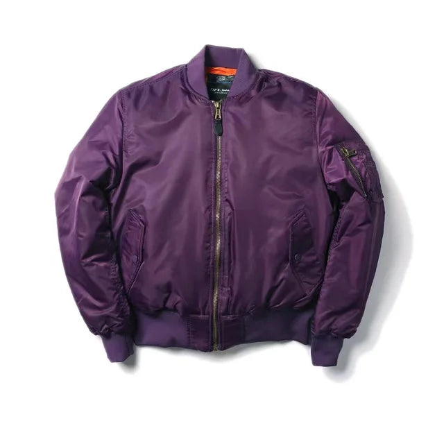 Classic MA-1 Bomber Jacket - Windproof, Water-Resistant, Comfortable Fit