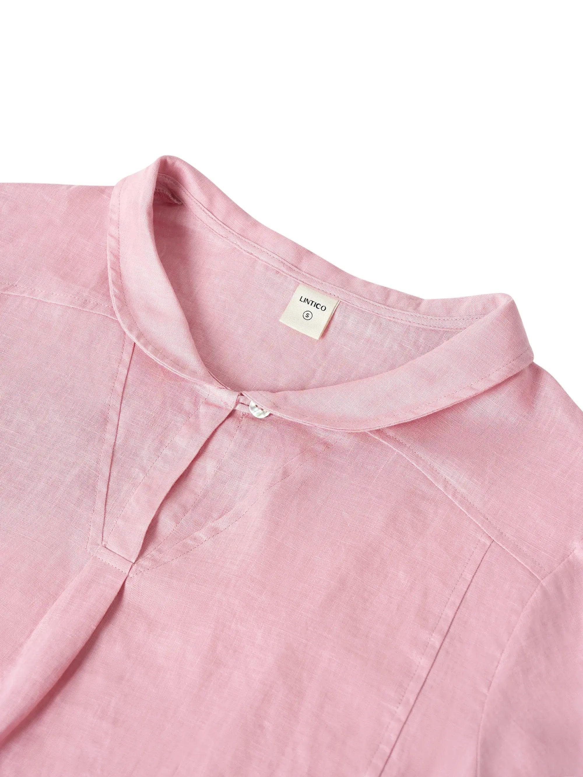 Ella | Stylish Asymmetrical Linen Blouse for Women 8