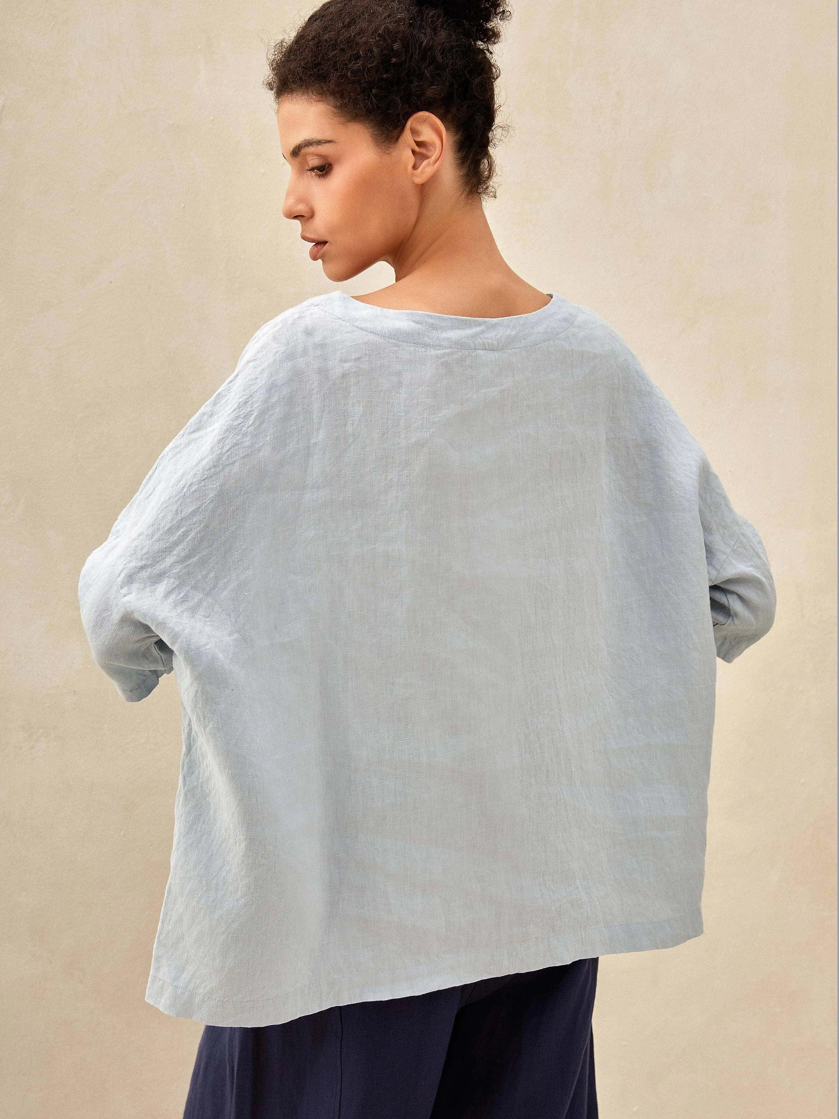 Ella | Stylish Oversized Linen Blouse for Women 1