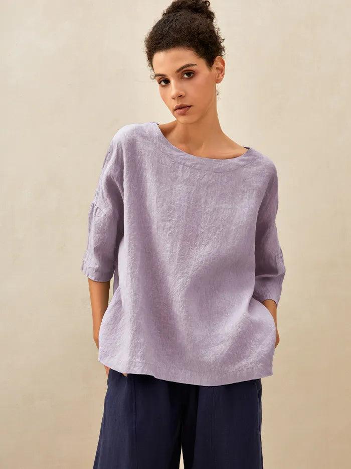Ella | Stylish Oversized Linen Blouse for Women 8