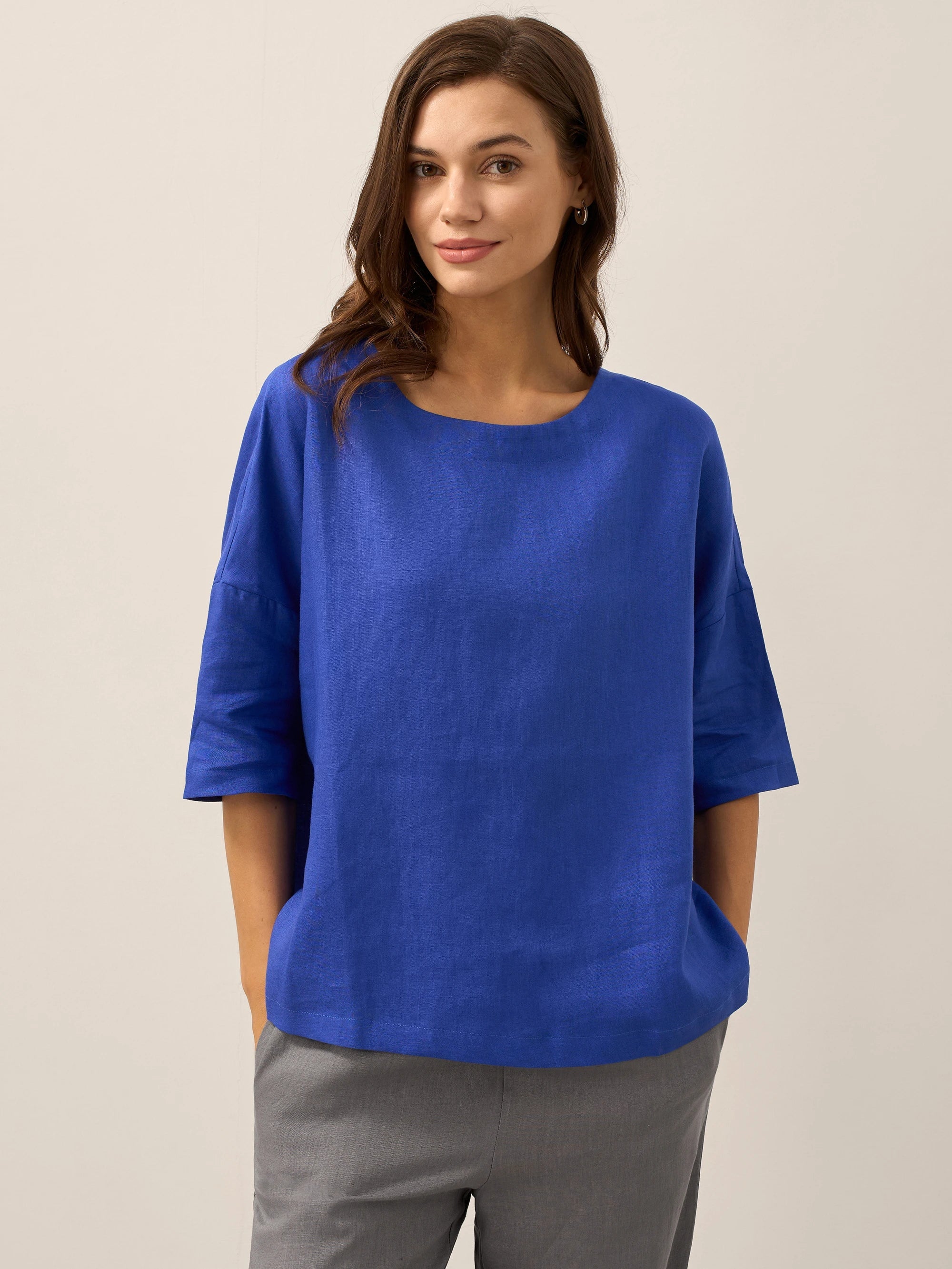 Ella | Stylish Oversized Linen Blouse for Women 9