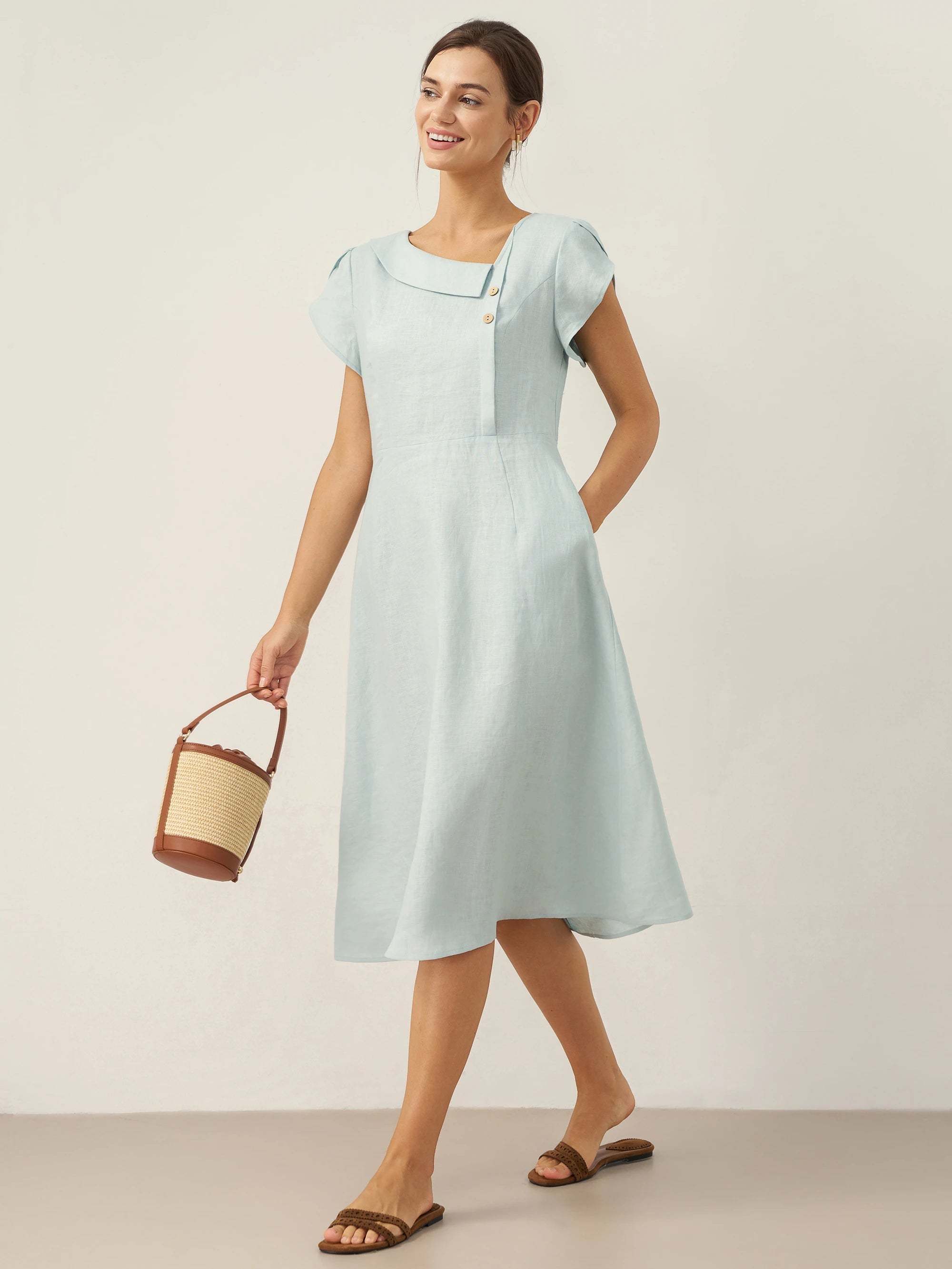 Emma | Elegant Casual Summer Midi Dress 8