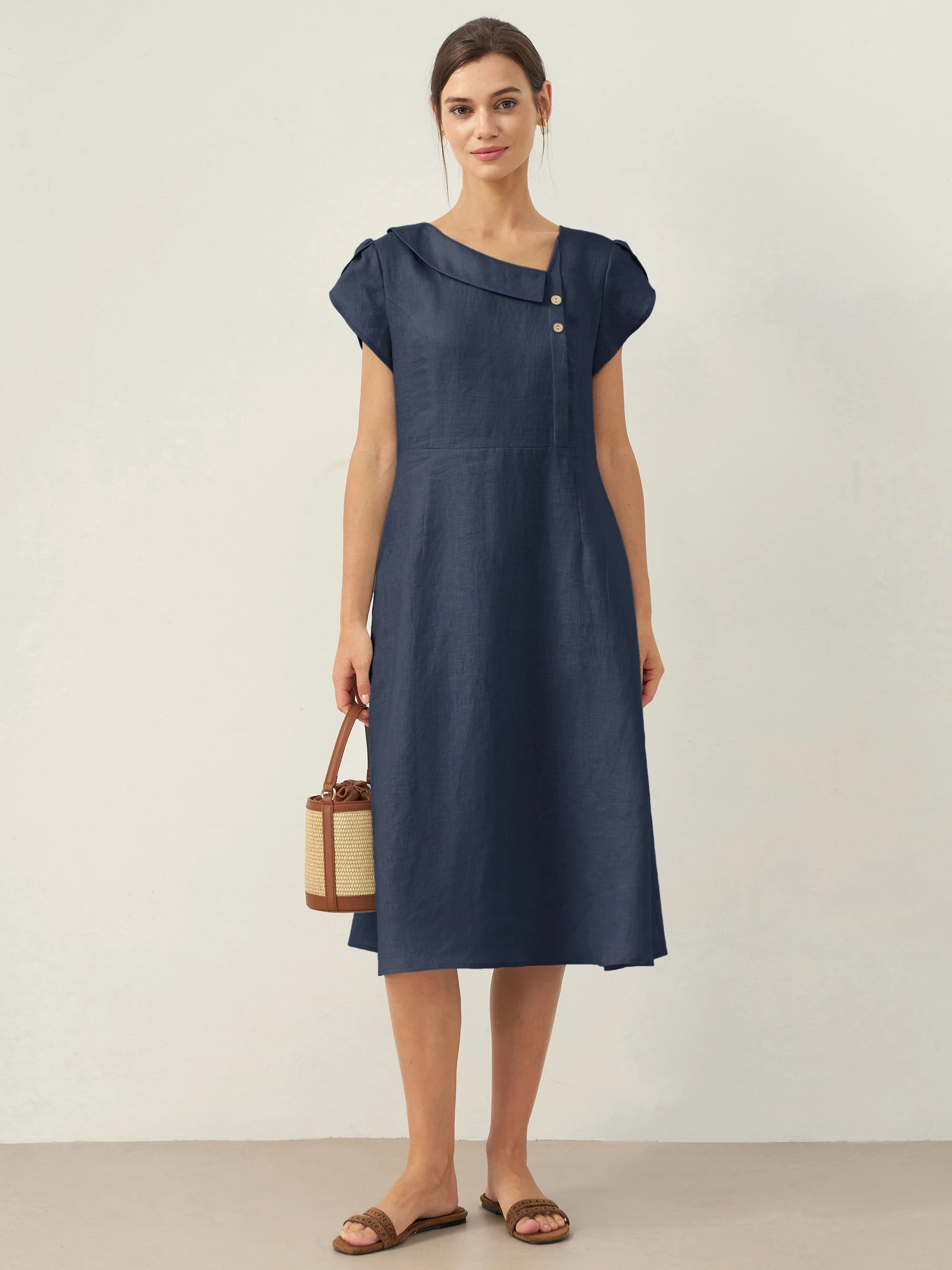 Emma | Elegant Casual Summer Midi Dress 9