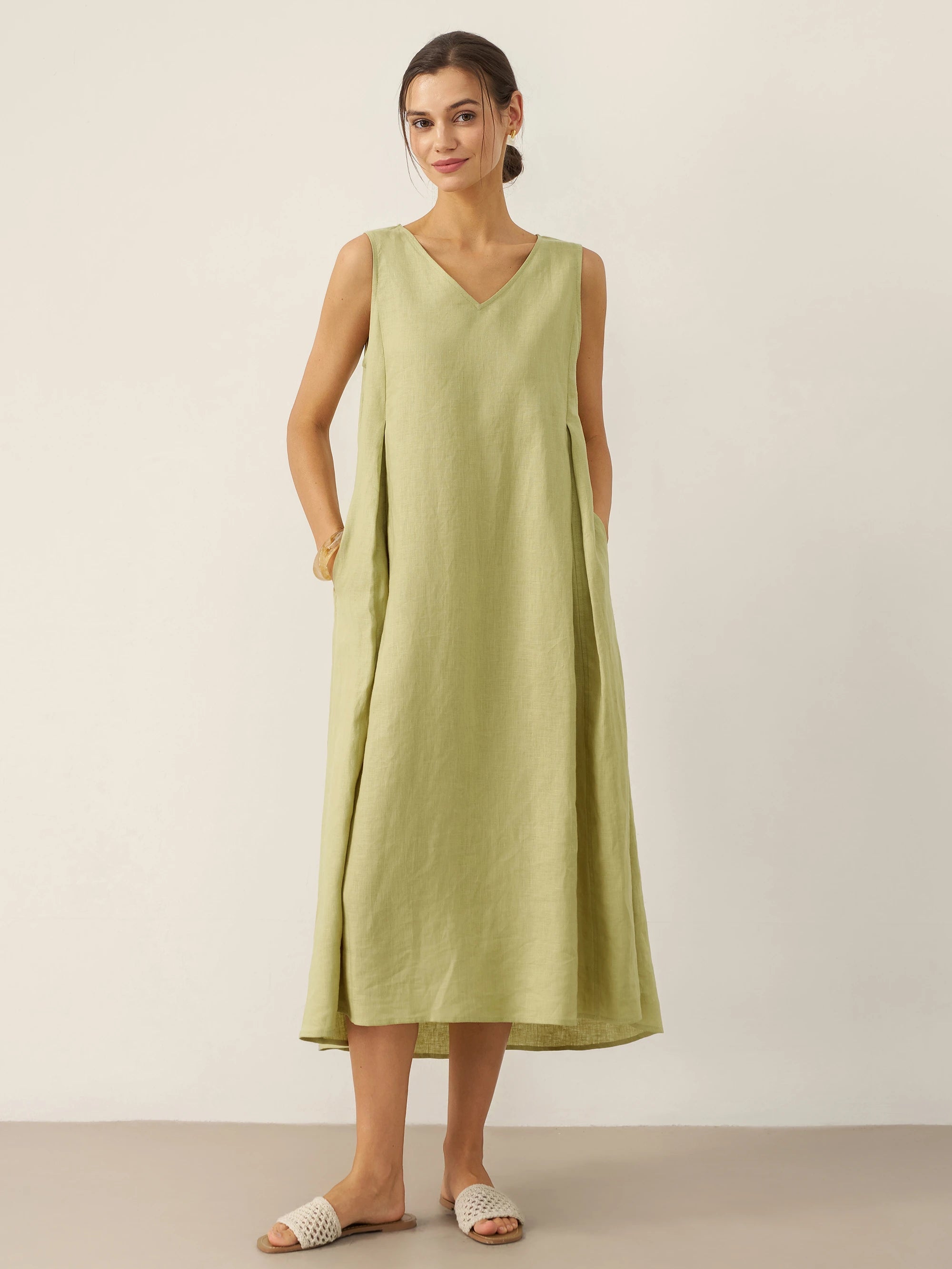 Emma | Elegant Sleeveless A-Line Maxi Dress for Women 6
