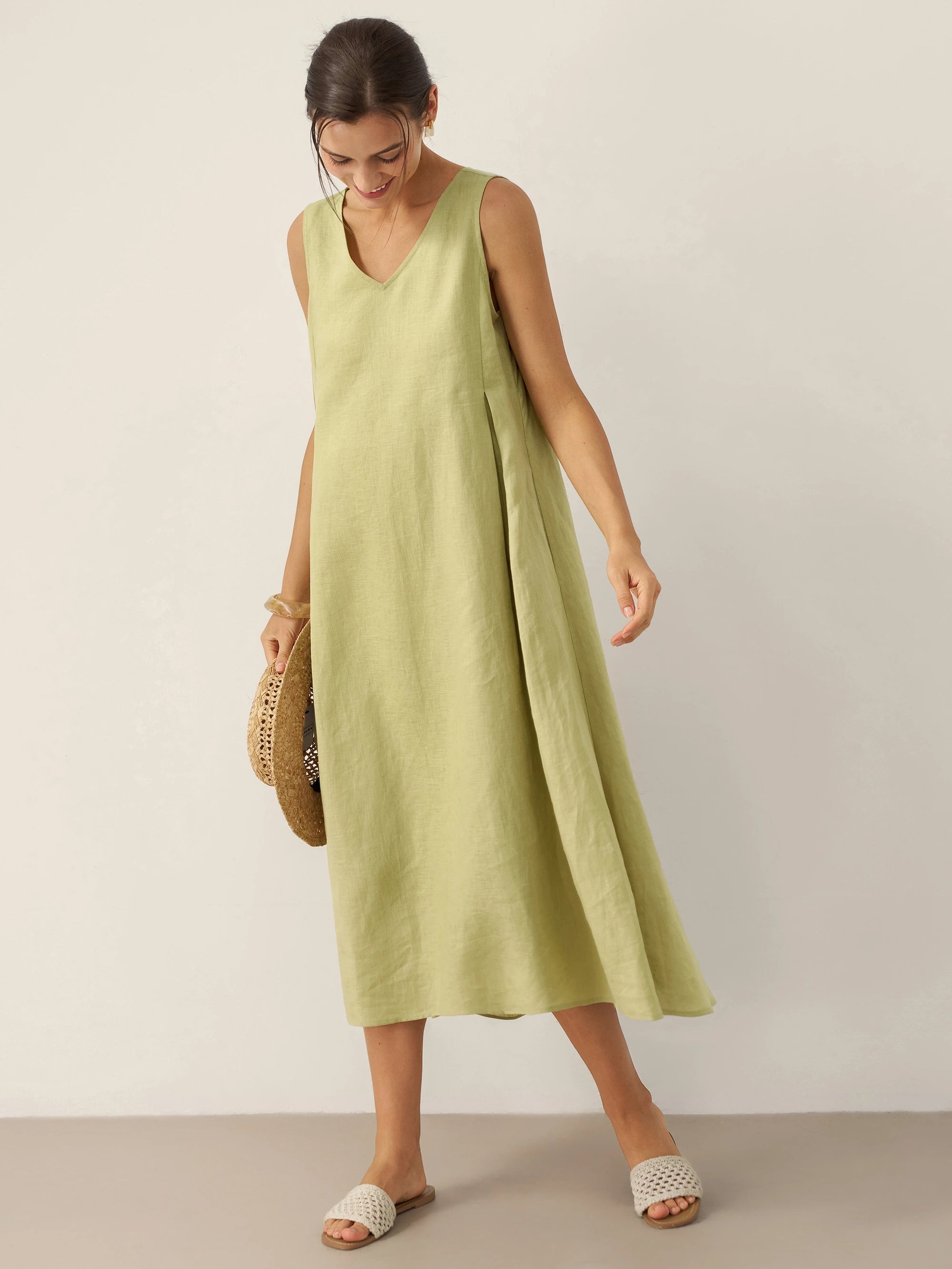 Emma | Elegant Sleeveless A-Line Maxi Dress for Women 8