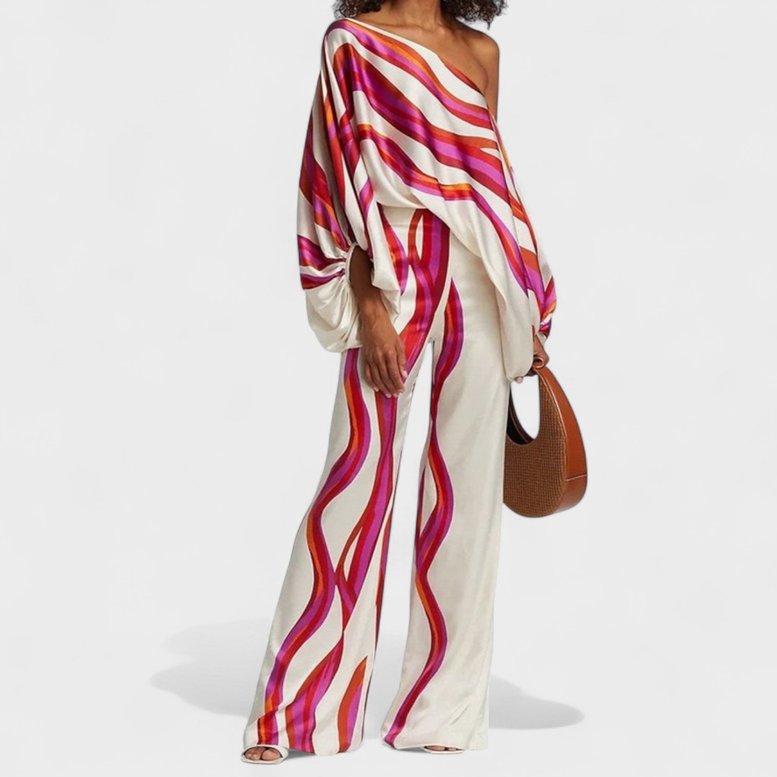 Clotilde – Elegant Two Piece Set for Effortless Day-to-Night Style with Artistic Prints