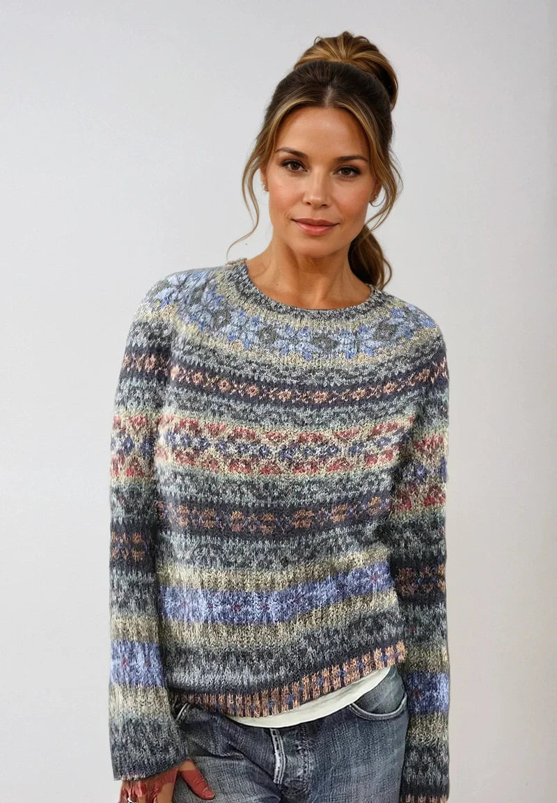 Sandra - Vintage-Inspired Cozy Knit Sweater for Women, Soft & Versatile