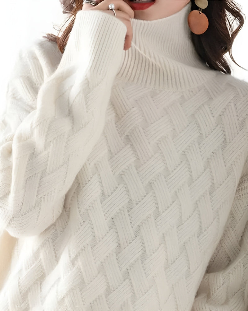 Colette - Luxurious Cashmere Turtleneck Sweater for Women, Timeless Elegance