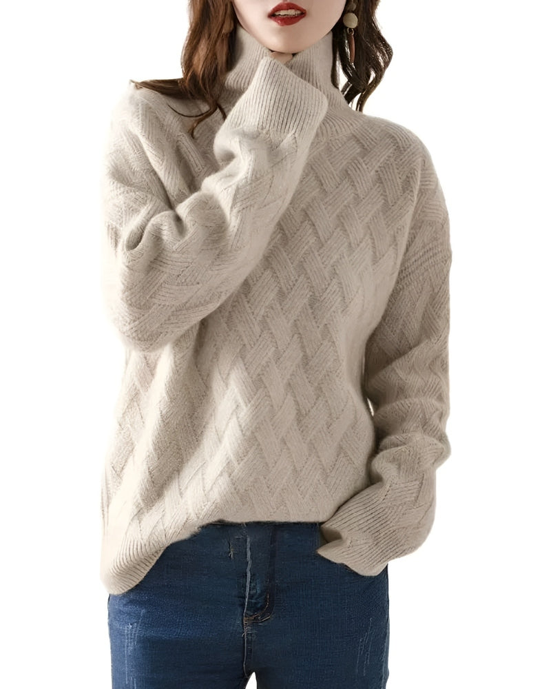 Colette - Luxurious Cashmere Turtleneck Sweater for Women, Timeless Elegance