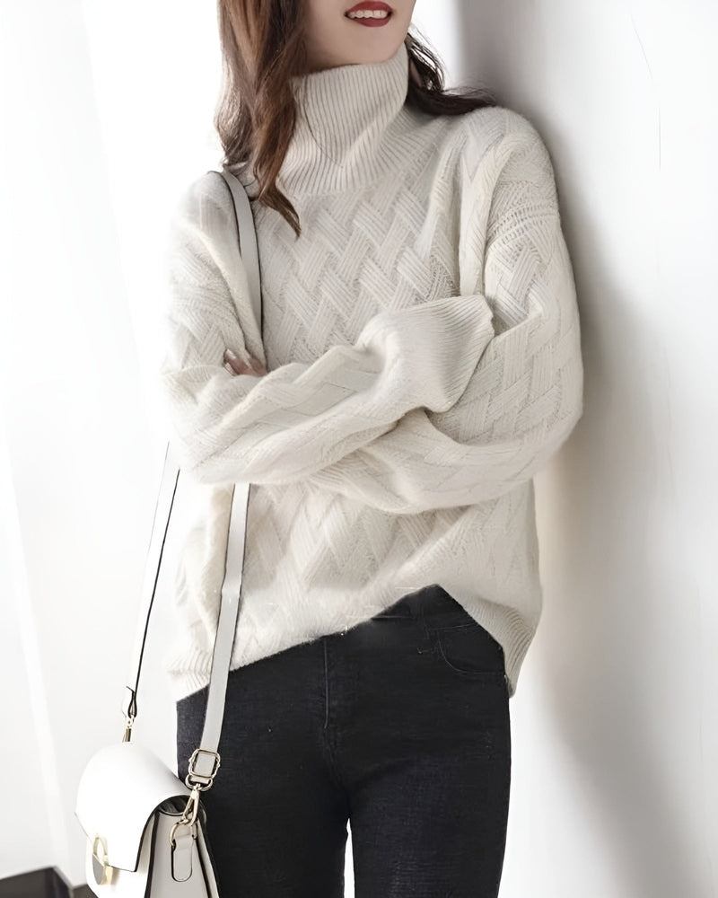 Colette - Luxurious Cashmere Turtleneck Sweater for Women, Timeless Elegance