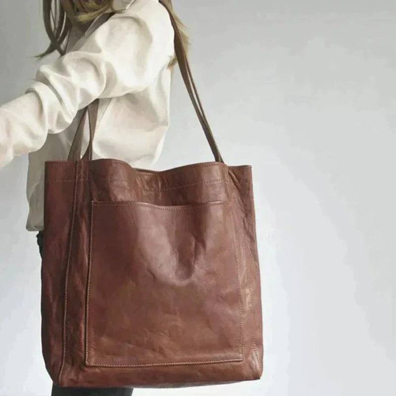 Ilse – Leather Tote Bag with Spacious Compartments for Elegant Everyday Style