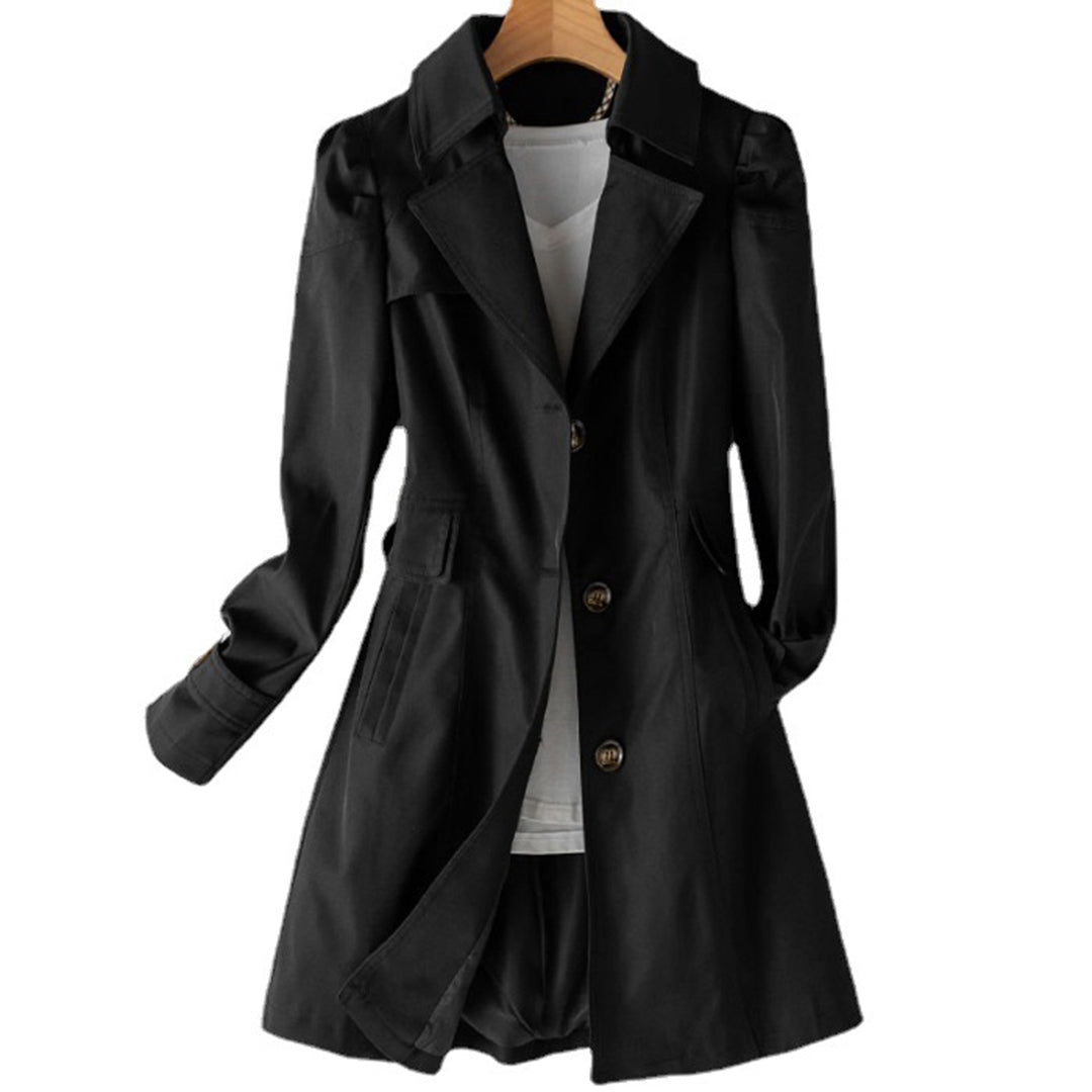 Modern Elegance – Lightweight Long Trench Coat for Effortless Spring Style