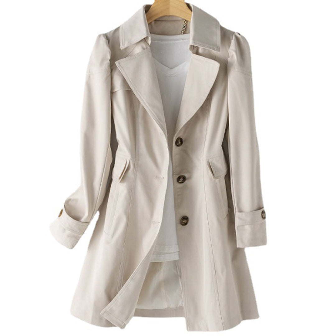 Modern Elegance – Lightweight Long Trench Coat for Effortless Spring Style