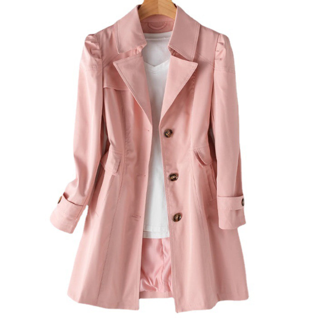 Modern Elegance – Lightweight Long Trench Coat for Effortless Spring Style