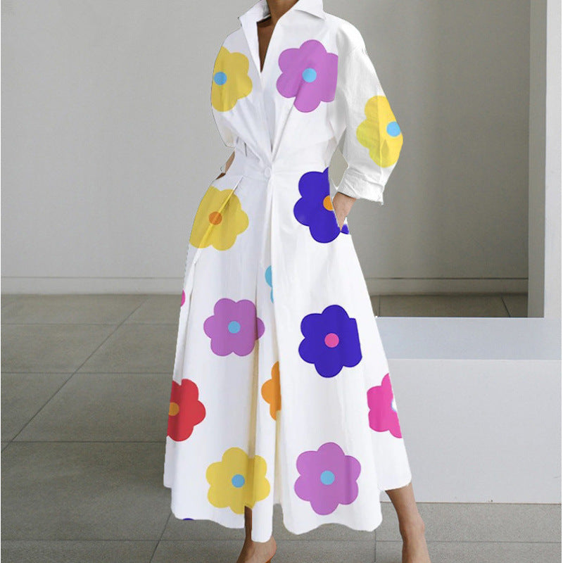 Brielle Wrap Collared Maxi Dress