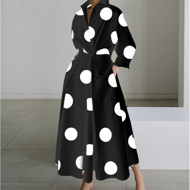 Brielle Wrap Collared Maxi Dress
