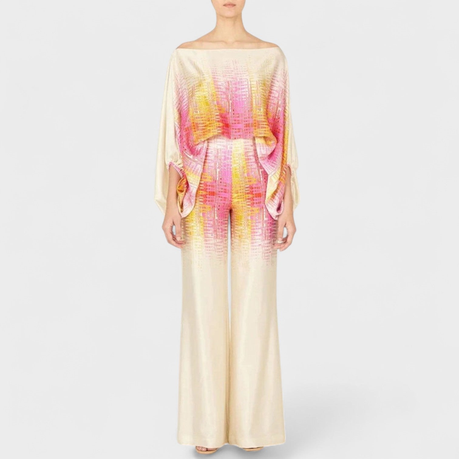 Clotilde – Elegant Two Piece Set for Effortless Day-to-Night Style with Artistic Prints