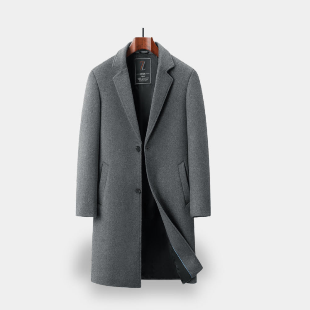 Variant image for Gentle Class - Men's Wool Long Overcoat with Tailored Fit for Winter Style-7