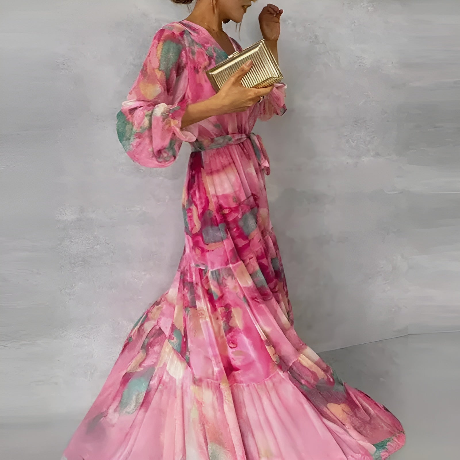 Marizanne – Pleated Chiffon Summer Dress for Effortless Elegance and Vibrant Style