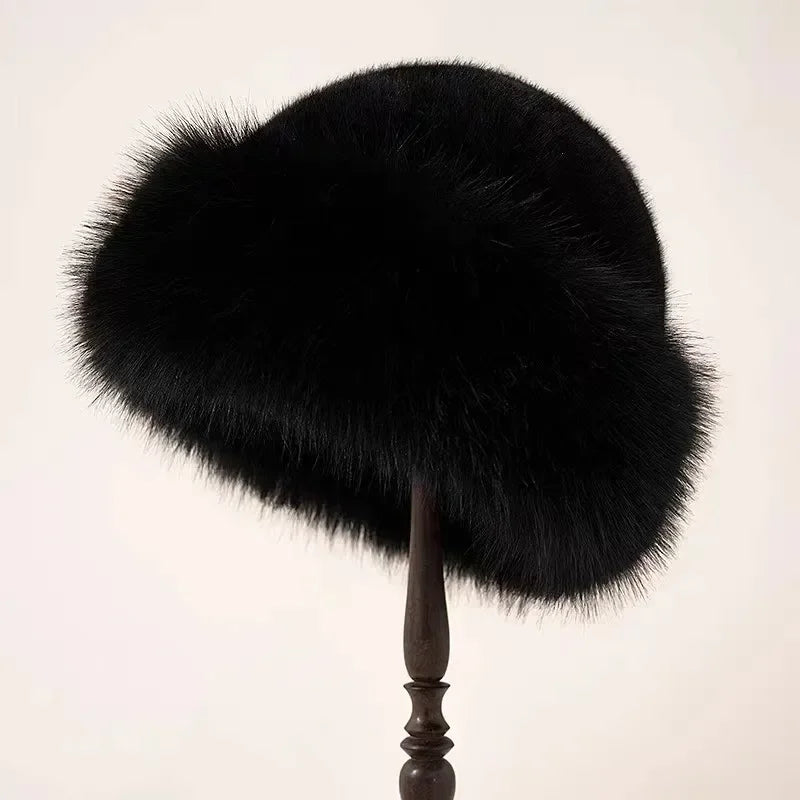 Ember Luxe Faux Fur Hat for Chic Winter Warmth and Style