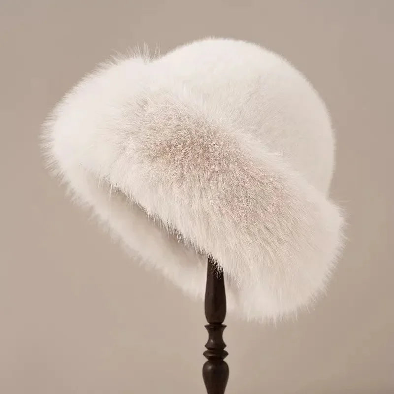 Ember Luxe Faux Fur Hat for Chic Winter Warmth and Style