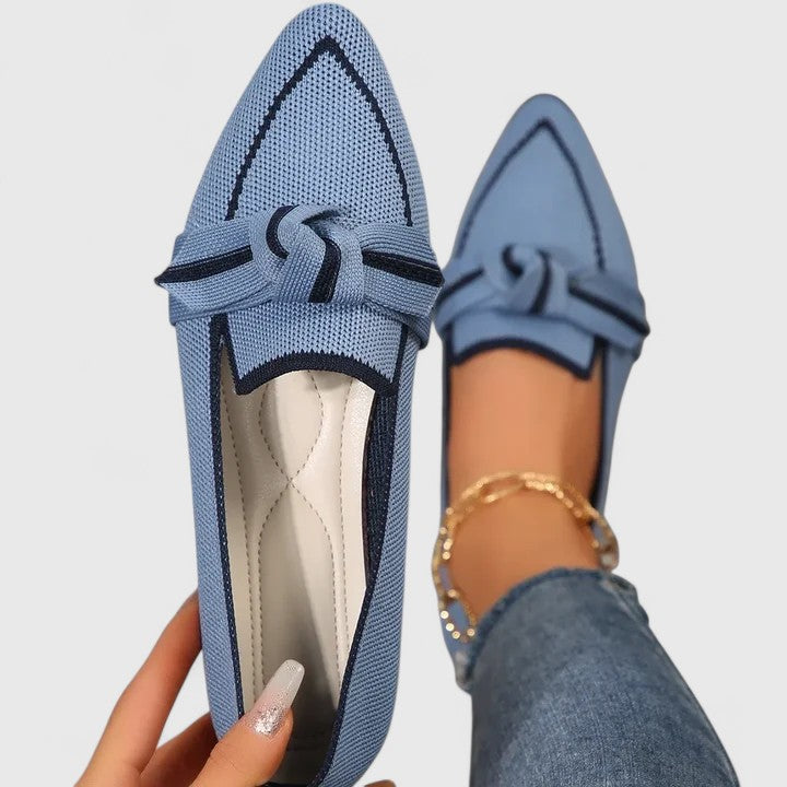 Lilou Bow Detail Pointed Loafers
