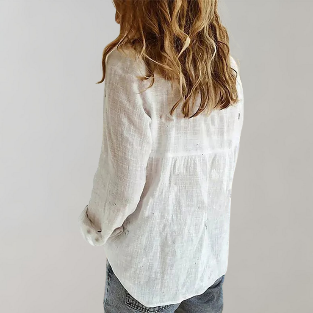 Timeless Cotton Blouse - Soft, Breathable Fabric for Effortless Style