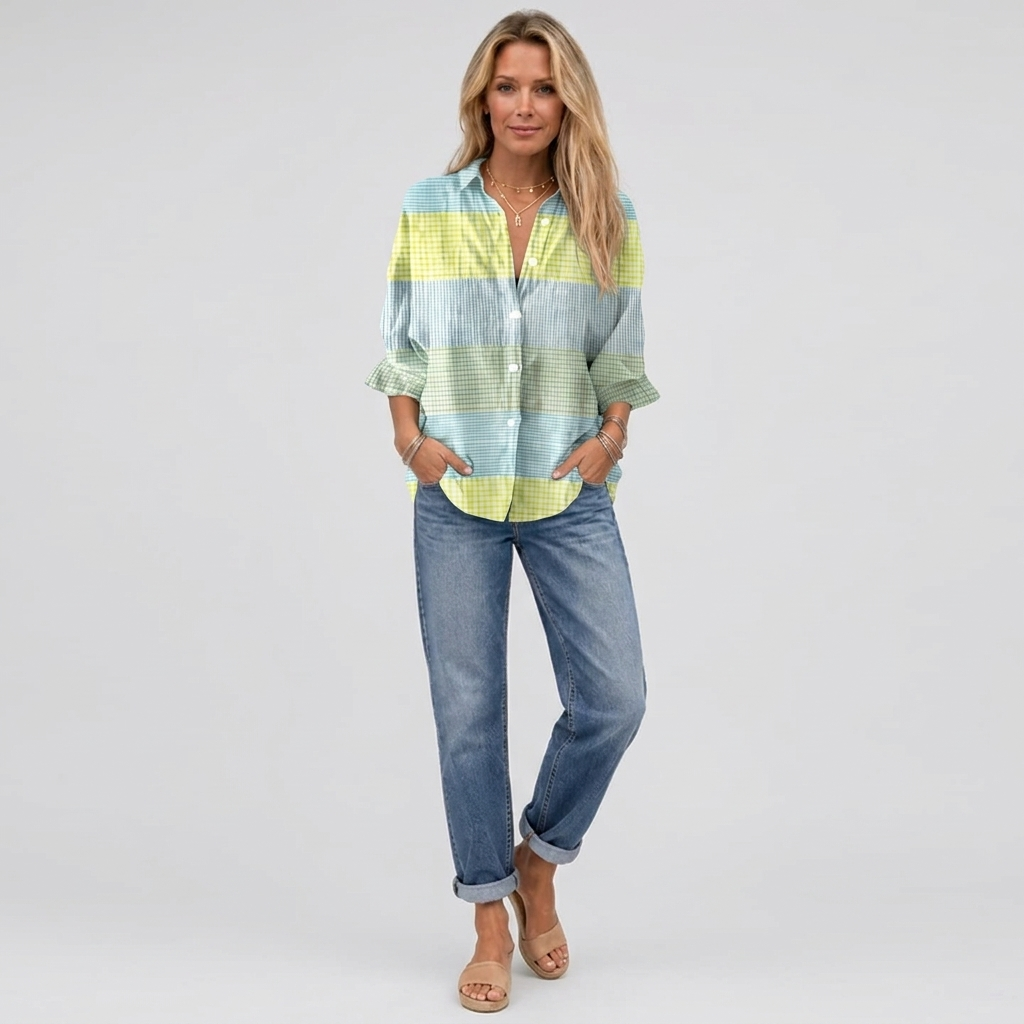 Iris Button Front Blouse