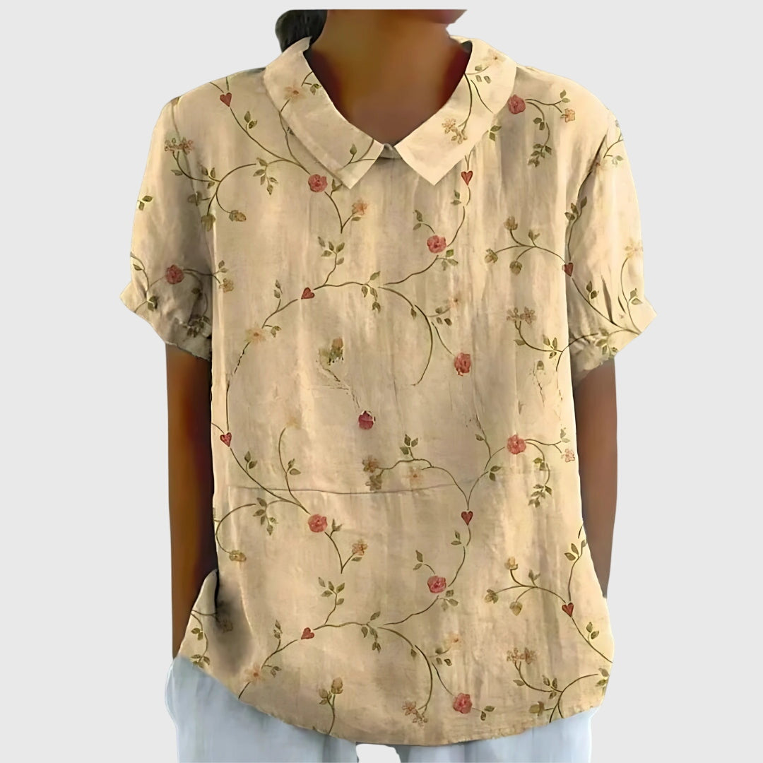 Penelope Short Sleeve Floral Blouse