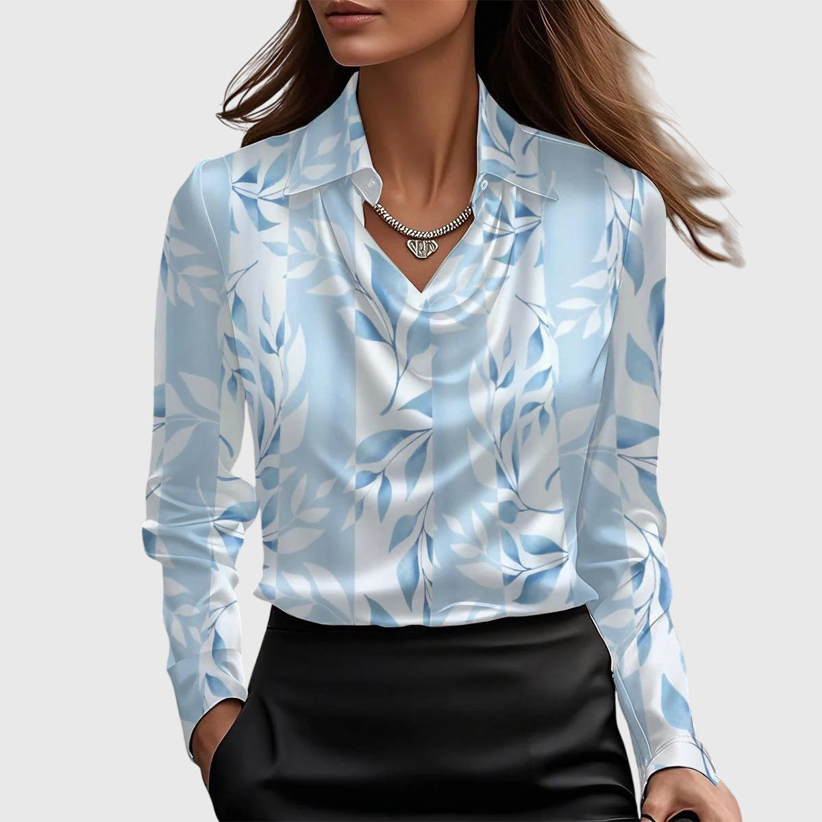 Lenora Pleated Blouse
