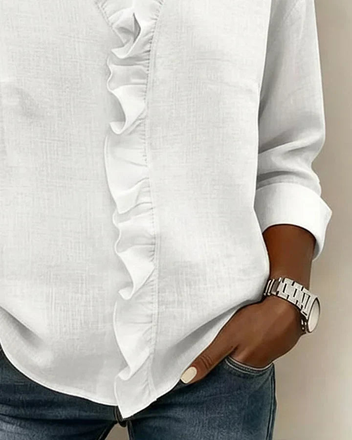 Carina V-Neck Long Sleeve Blouse