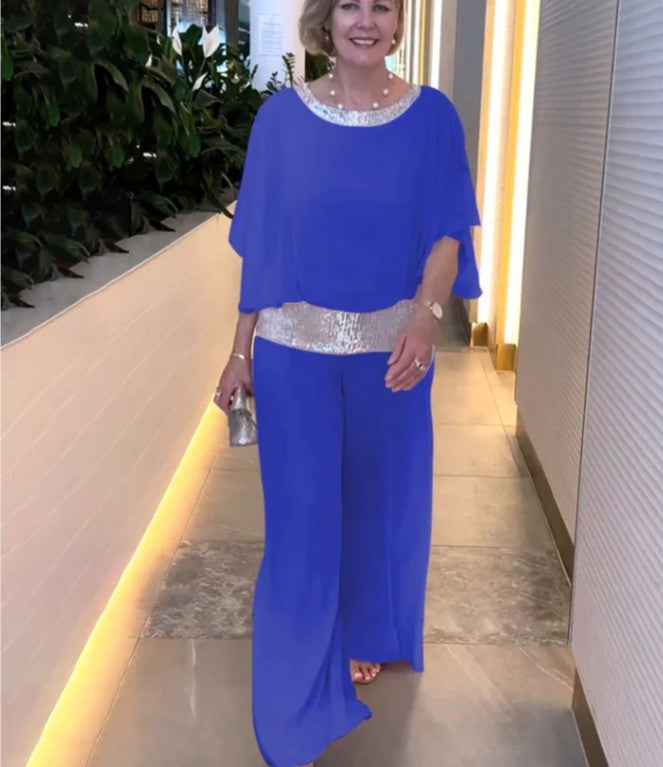 Solana Wide Leg Sequin Two-Piece Set