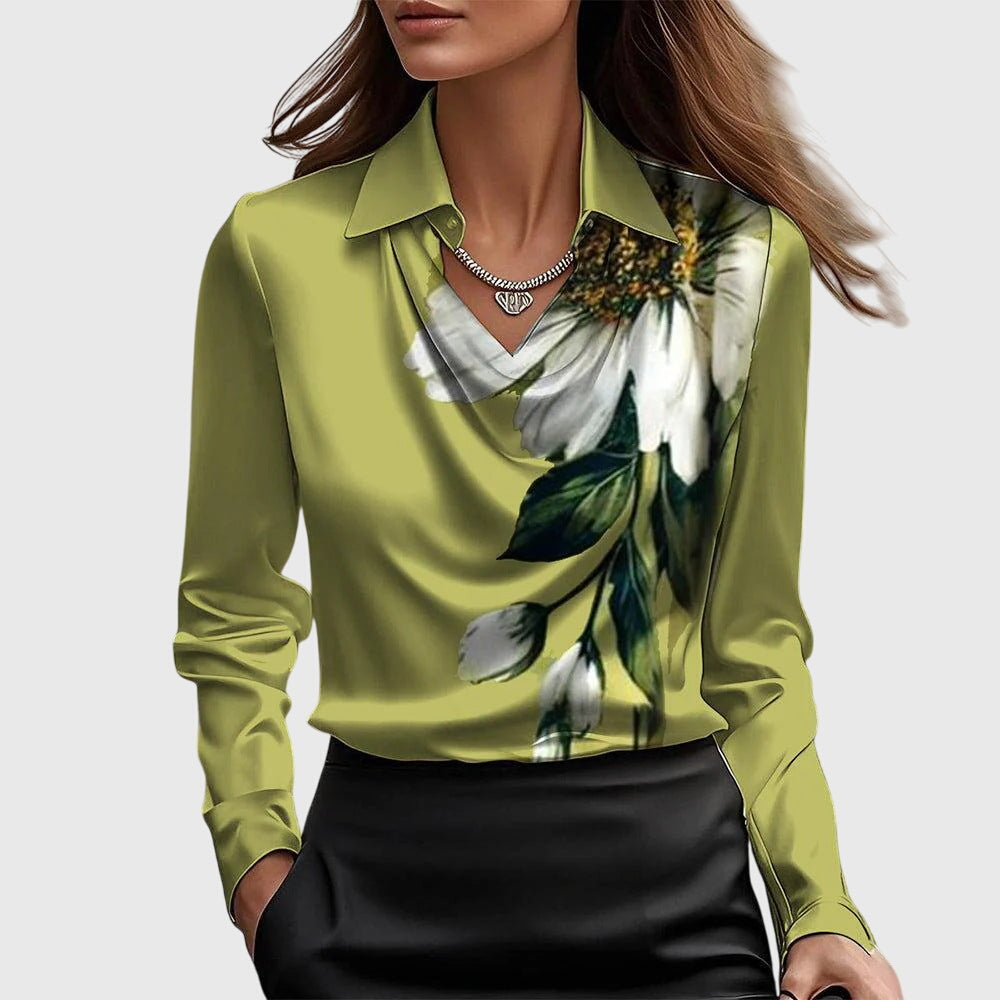 Lenora Pleated Blouse