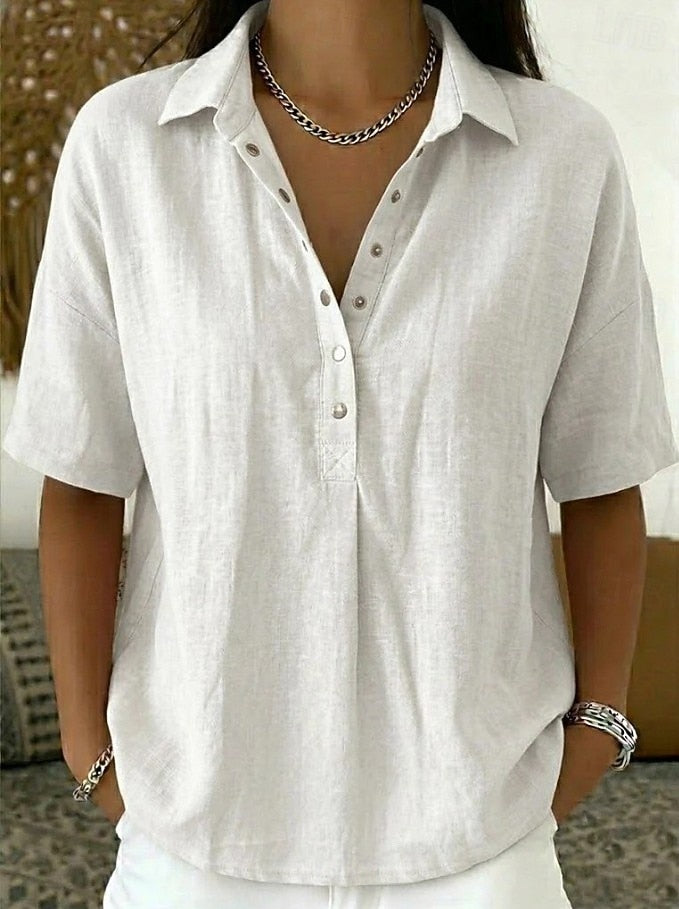 Ailsa Button Front Collared Shirt