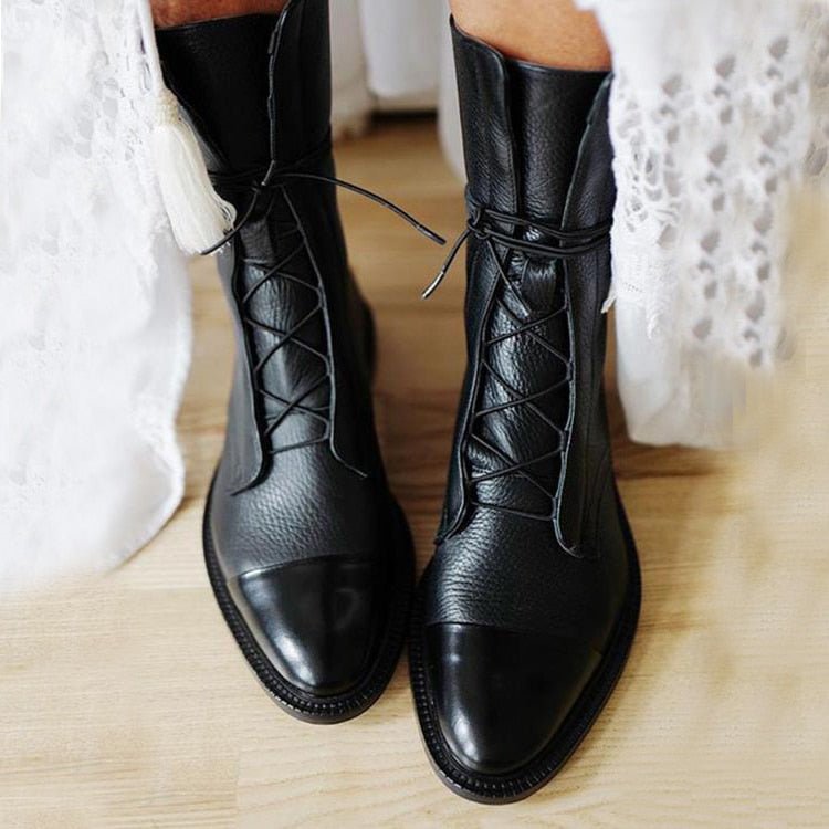 Stella Luxe – Black Heeled Boots with Premium Leather for All-Day Comfort and Effortless Elegance
