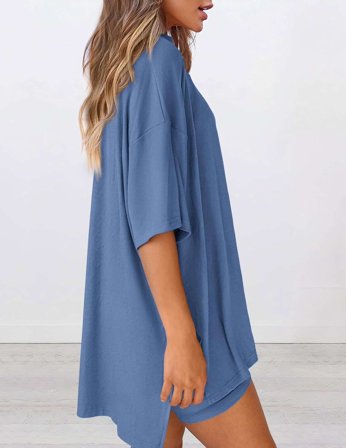 Estelle High Waist Elastic Waist Two-Piece Set