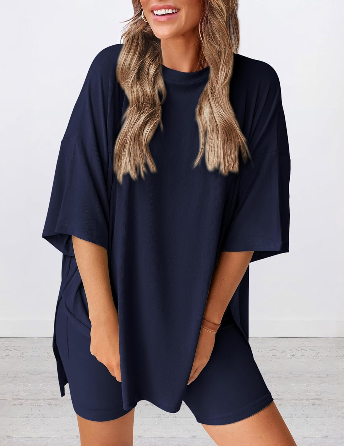 Estelle High Waist Elastic Waist Two-Piece Set