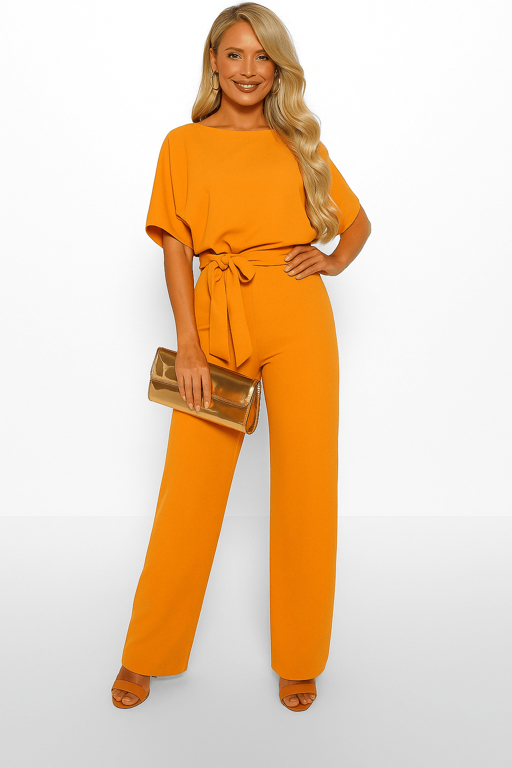 Elva Tie Belt Jumpsuit