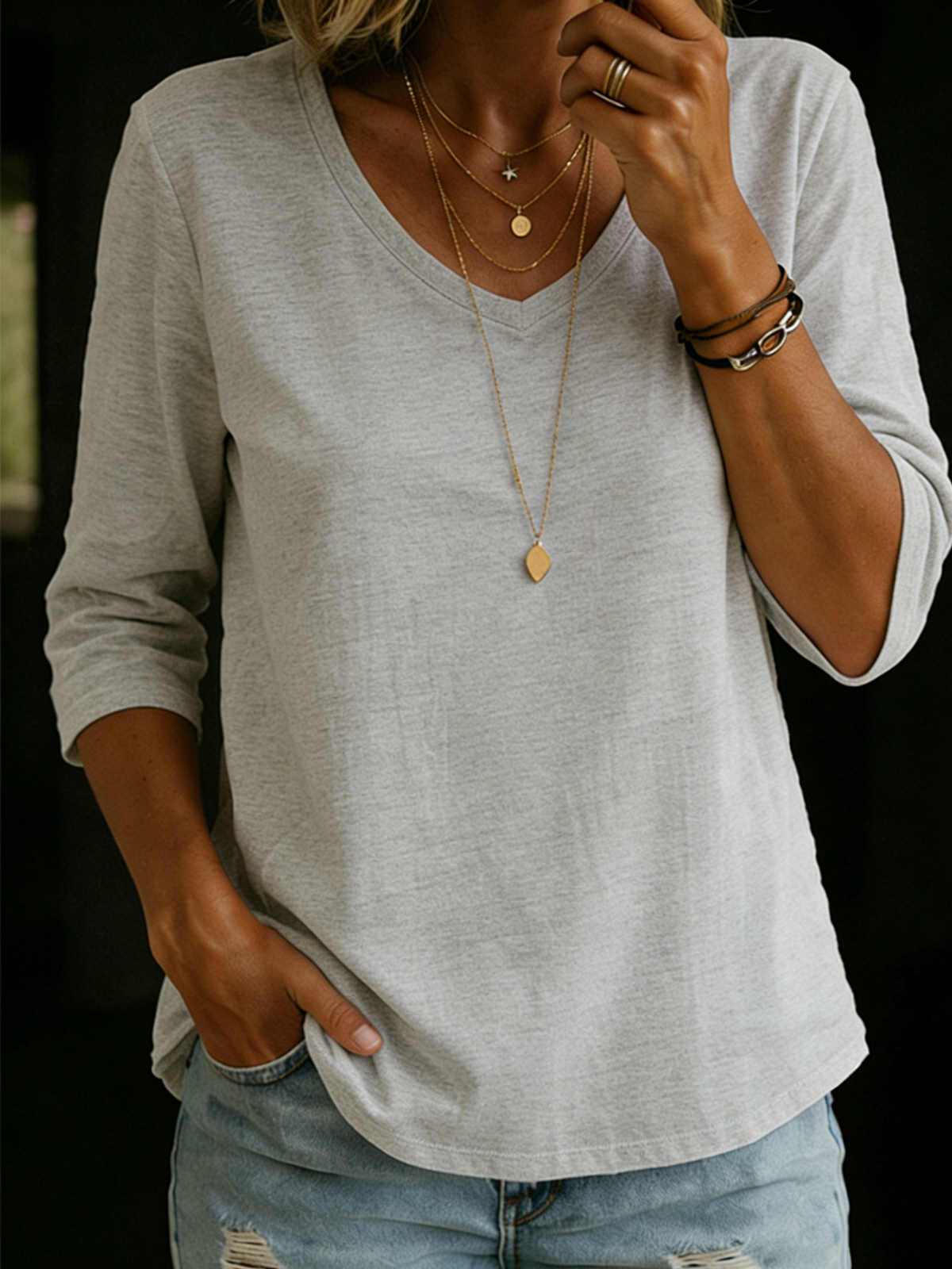 Thalia Short Sleeve Collared Shirt